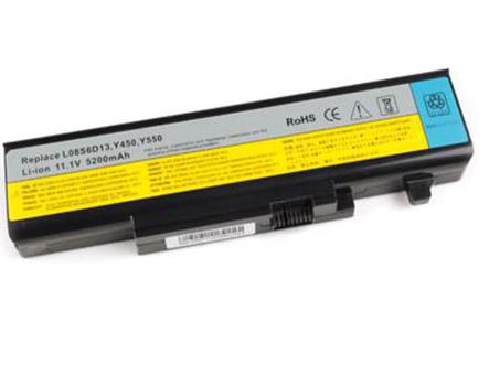 55Y2054,L08L6D13 PC batterie pour LENOVO IdeaPad Y450 Y450A Y450G Y550 Y550A Y550P