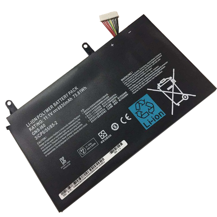 GNS-I60 PC batterie pour GIGABYTE P35N P35W P35X P37K P57X