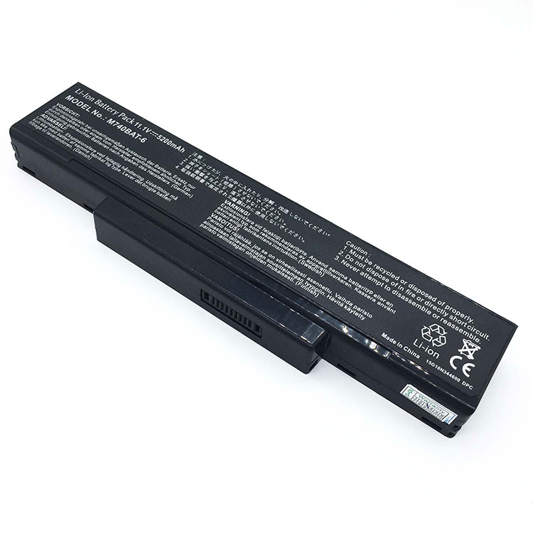 M740BAT-6,6-87-M74SS-4V4 PC batterie pour Clevo M740 M73X M74X M76X M740K M746 M746K M76