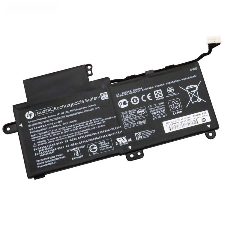 NU02XL,HSTNN-UB6U PC batterie pour Hp TPN-W117 NU02XL HSTNN-UB6U