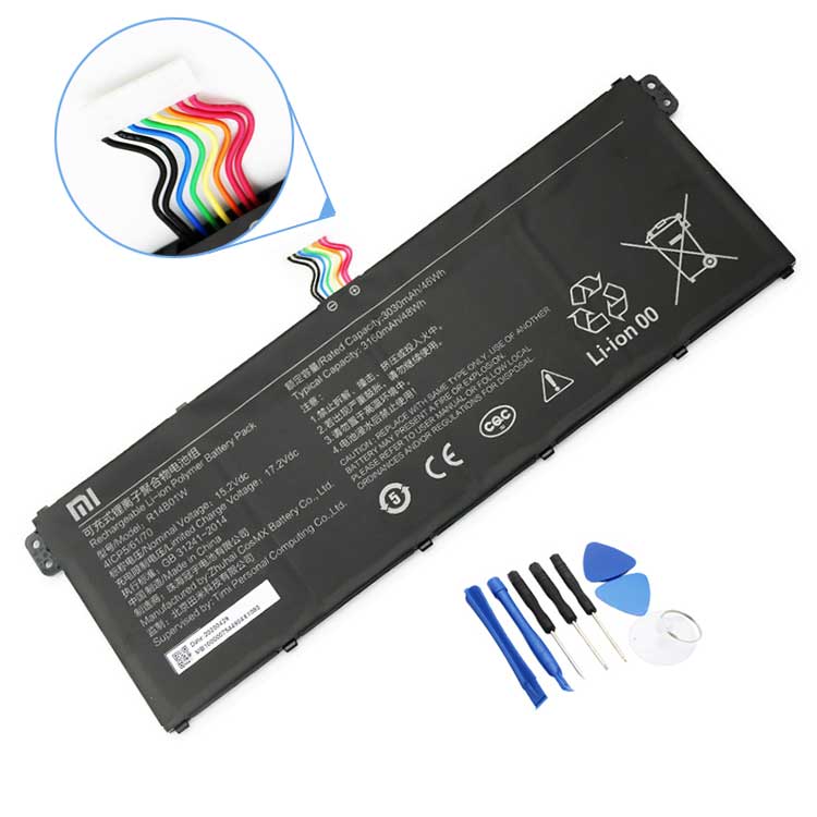 R14B01W,R14BO1W PC batterie pour Xiaomi RedmiBook 14 16 XMA1901 series