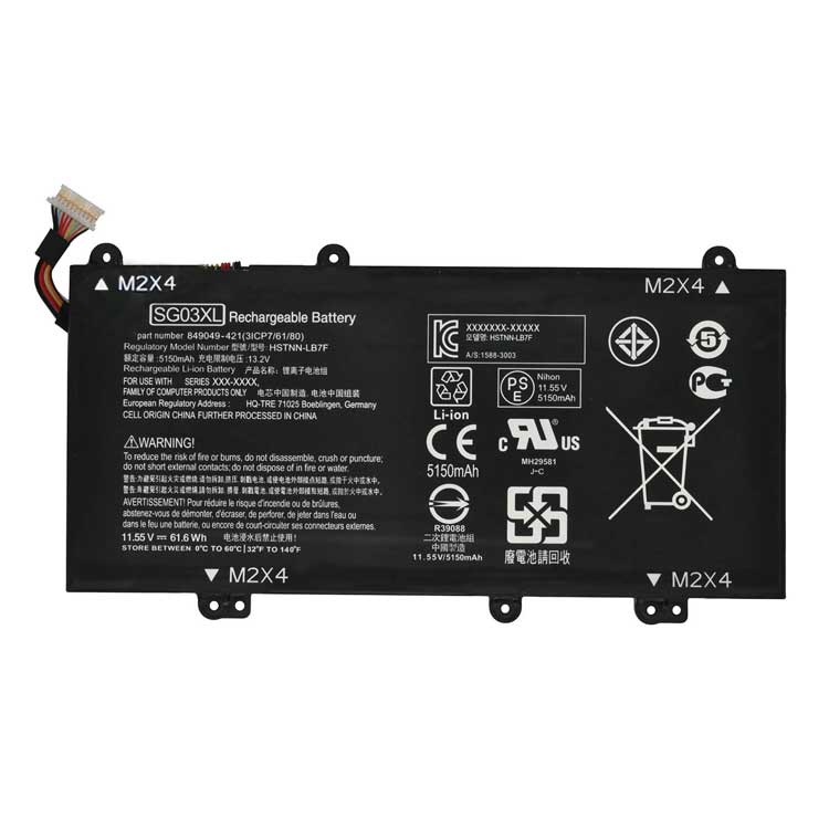 SG03XL,HSTNN-LB7E,HSTNN-LB7F,TPN-I126 PC batterie pour Hp Envy 17 17t M7-U009DX M7-U109DX