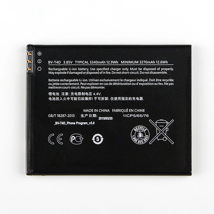 BV-T4D smartphone batterie pour Microsoft Lumia 950 XL CityMan Lumia 940 XL RM-1118