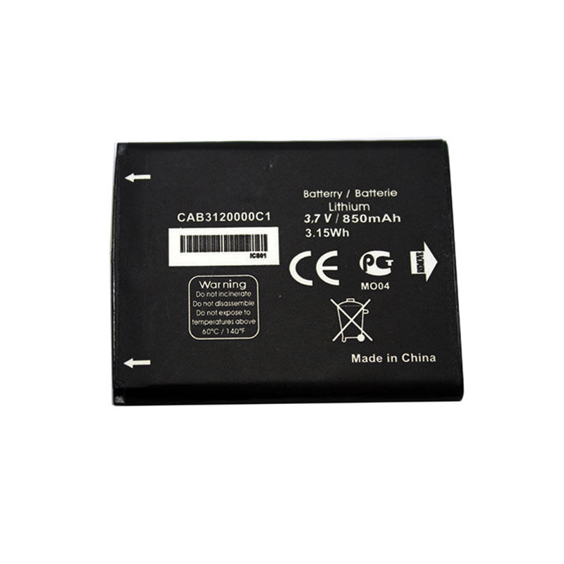 CAB3120000C1 smartphone batterie pour Alcatel 510A OT-800 OT-880a OT-710D 768T