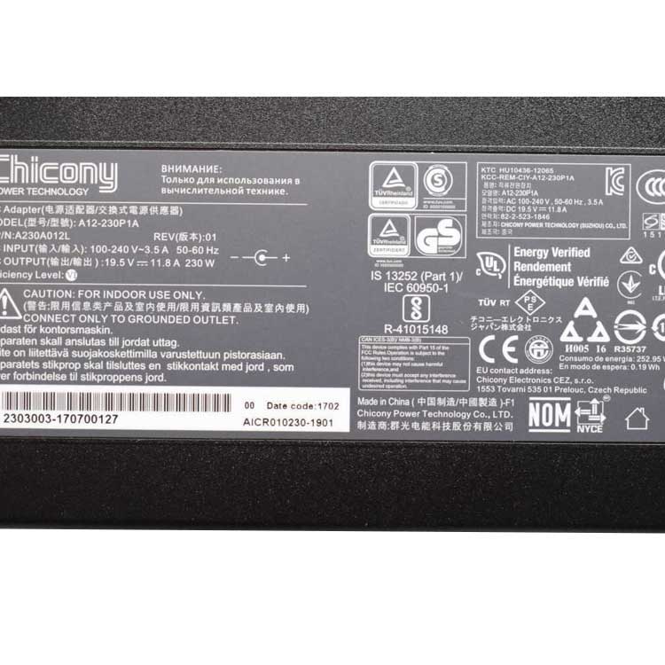 CHICONY A230A011L Chargeur Adaptateur