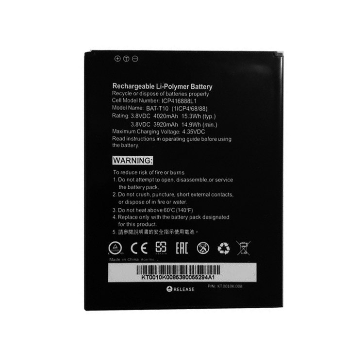 ACER BAT-T10 Smartphones Batterie