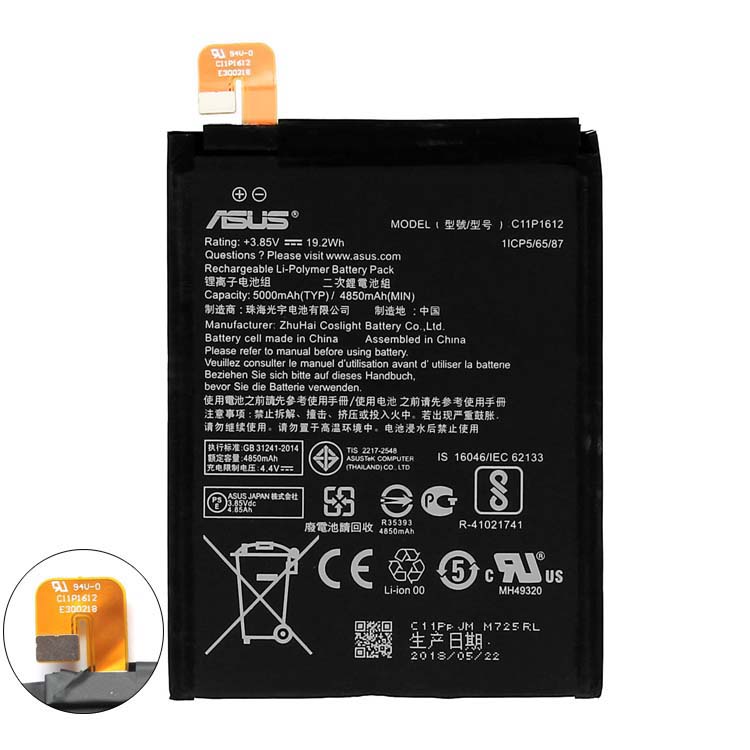 ASUS C11P1612 Smartphones Batterie
