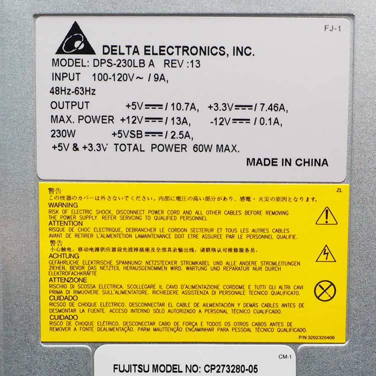 FUJITSU API4PC49 Alimentation